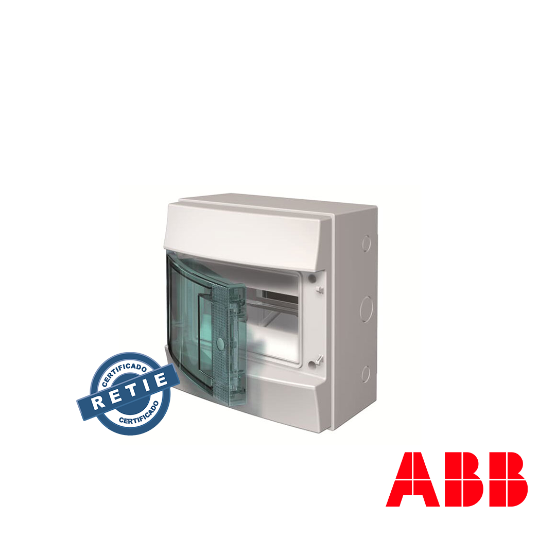 Tablero de sobreponer ABB 4 MODULOS IP65 - RETIE