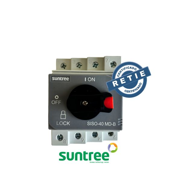 Seccionador DC 1000VDC SUNTREE - RETIE