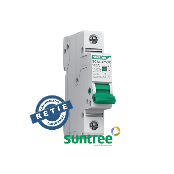 Breaker DC SUNTREE 250V DC RETIE- 80 - 125A- SLIM