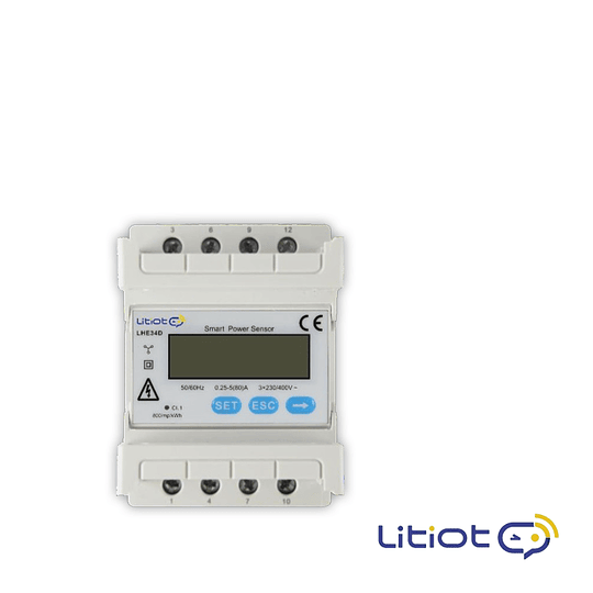 Medidor bidireccional 80A - LHE34D LITIOT