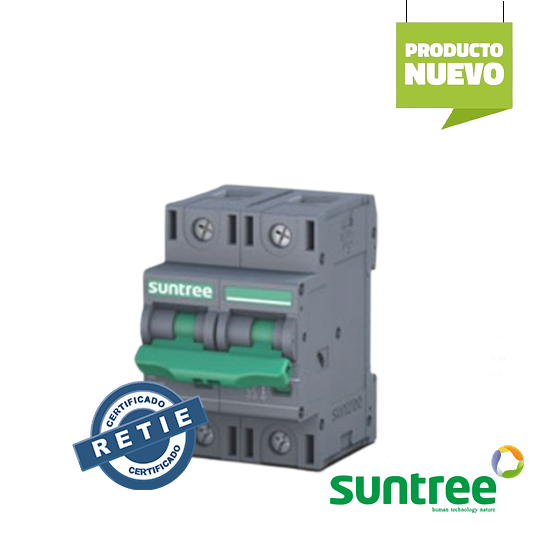 Breaker DC SUNTREE 1000V DC 2P RETIE