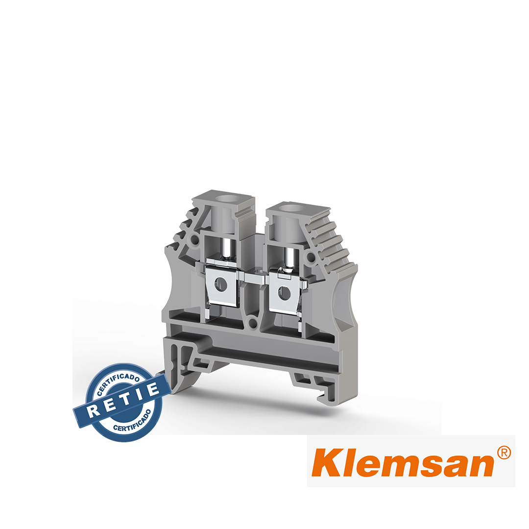Borna de paso para riel KLEMSAN 304 AVK6 630V