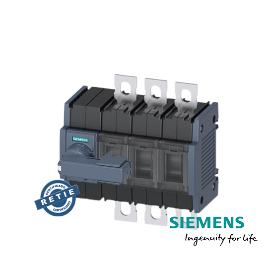 Interruptor seccionador 160A 440VDC 3P SIEMENS - RETIE