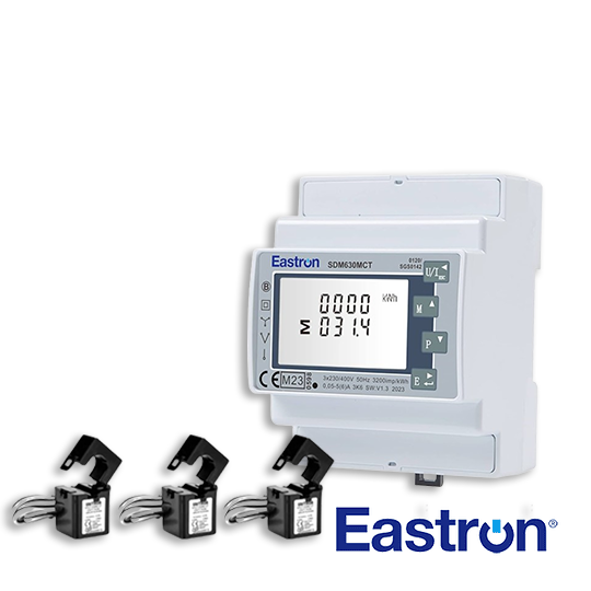 Medidor bidireccional SDM630 CTs 250A x3 EASTRON