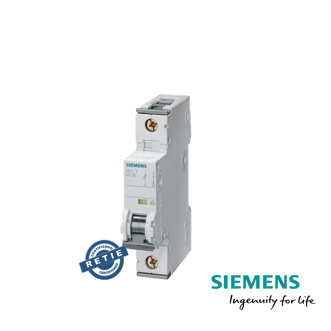 Breaker DC Siemens, 16/20/32/40/50/63A 250 VDC 1P