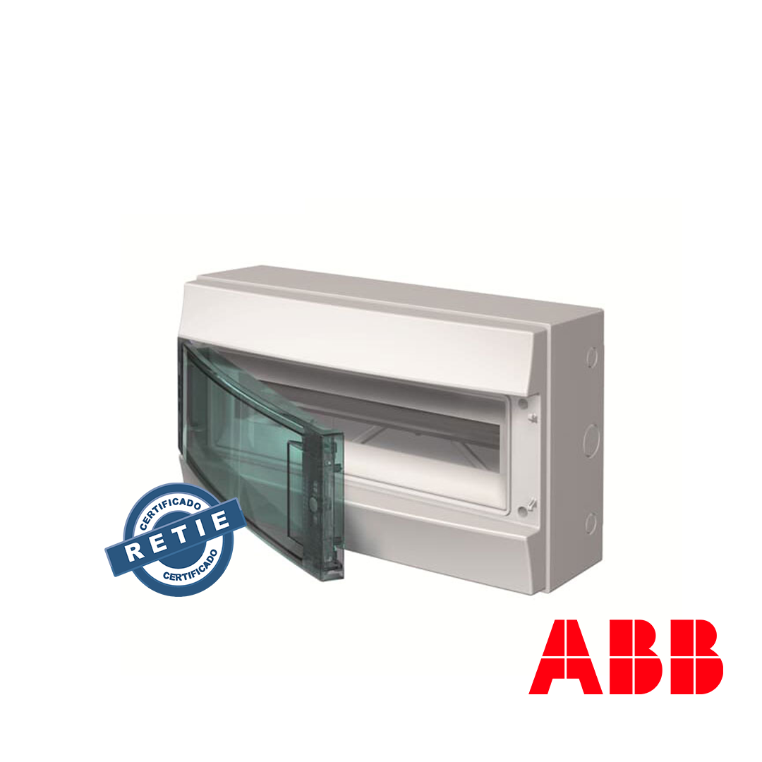 Tablero de sobreponer ABB 18 MODULOS IP65 - RETIE