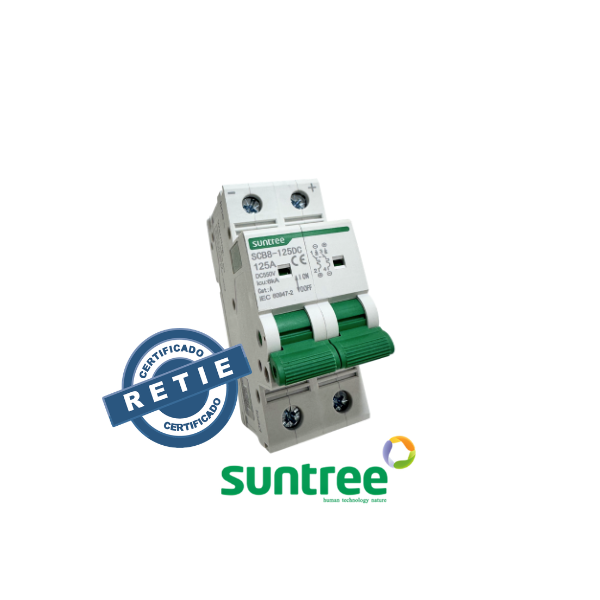 Breaker DC SUNTREE 550V DC RETIE- 80 - 125A-SLIM