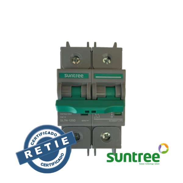 Breaker DC SUNTREE 600V DC RETIE- 80 - 125A