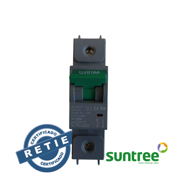 Breaker DC SUNTREE 250V DC RETIE- 80 - 125A