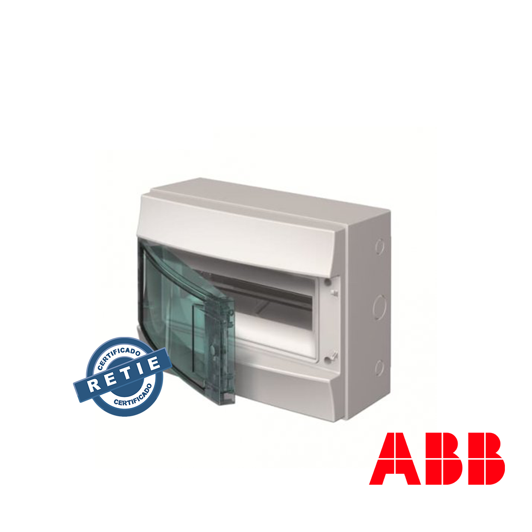 Tablero de sobreponer ABB 12 MODULOS IP65 - RETIE