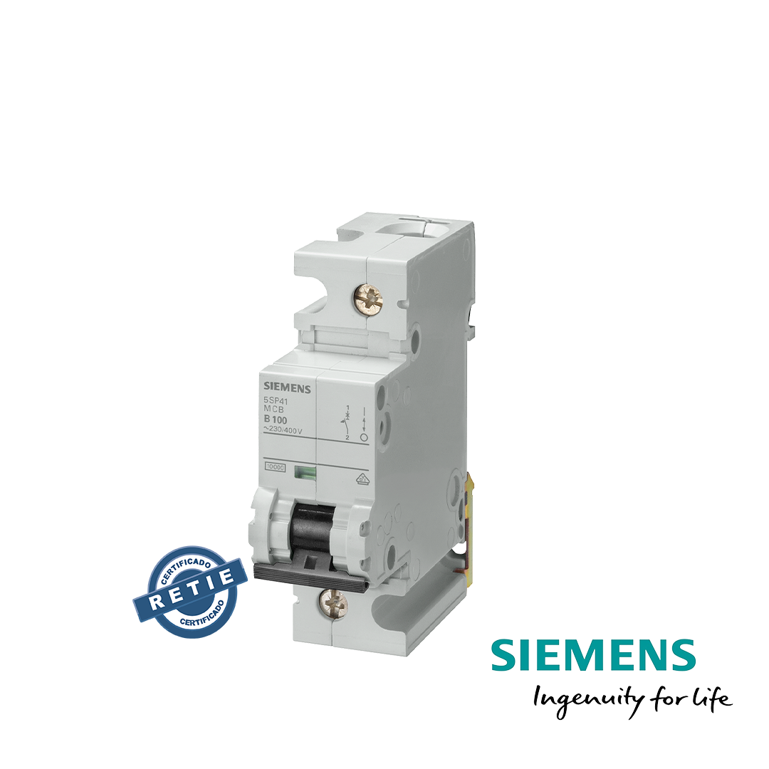 Breaker AC Siemens 80/100A 230/400VAC 1P