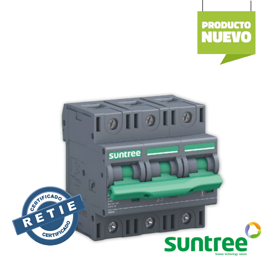 Breaker DC SUNTREE 1500V DC 3P RETIE