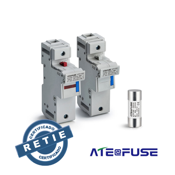 Base portafusible 22x58 mm 1500VDC AITE RETIE 80A