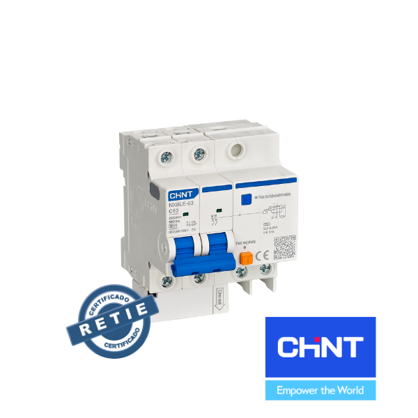 Interruptor diferencial CHINT 25A/32A/40A/50A/63A 2P